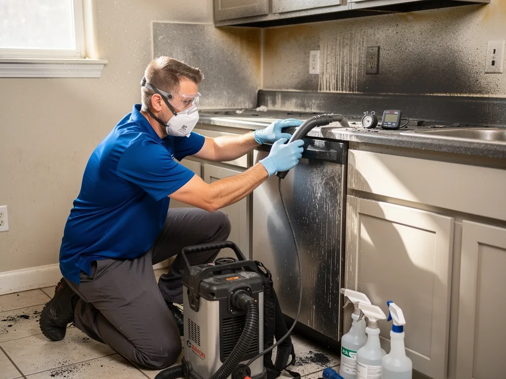 Kitchen Fire Cleanup